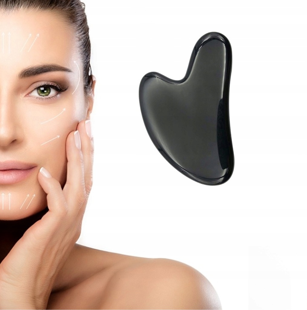 KAMIEŃ MASAŻER GUA SHA DO TWARZY PŁYTKA OBSYDIAN EAN (GTIN) 5903887327695